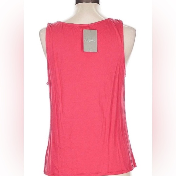 Elegant Pink Ruffle Women's Top - Picture 2 of 4